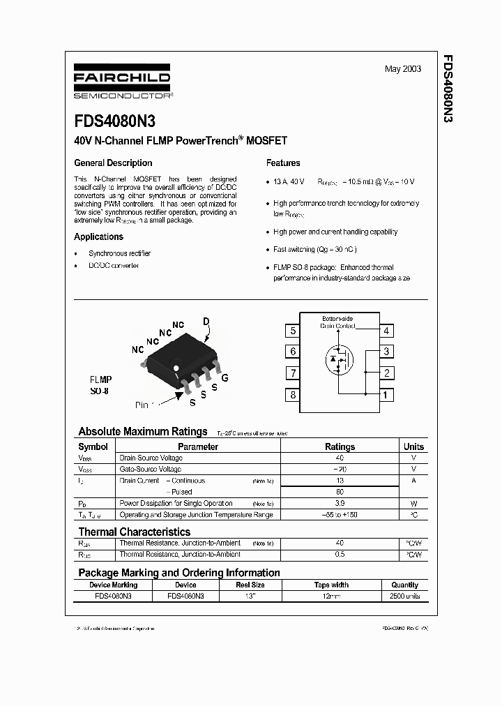 FDS4080N3_588796.PDF Datasheet
