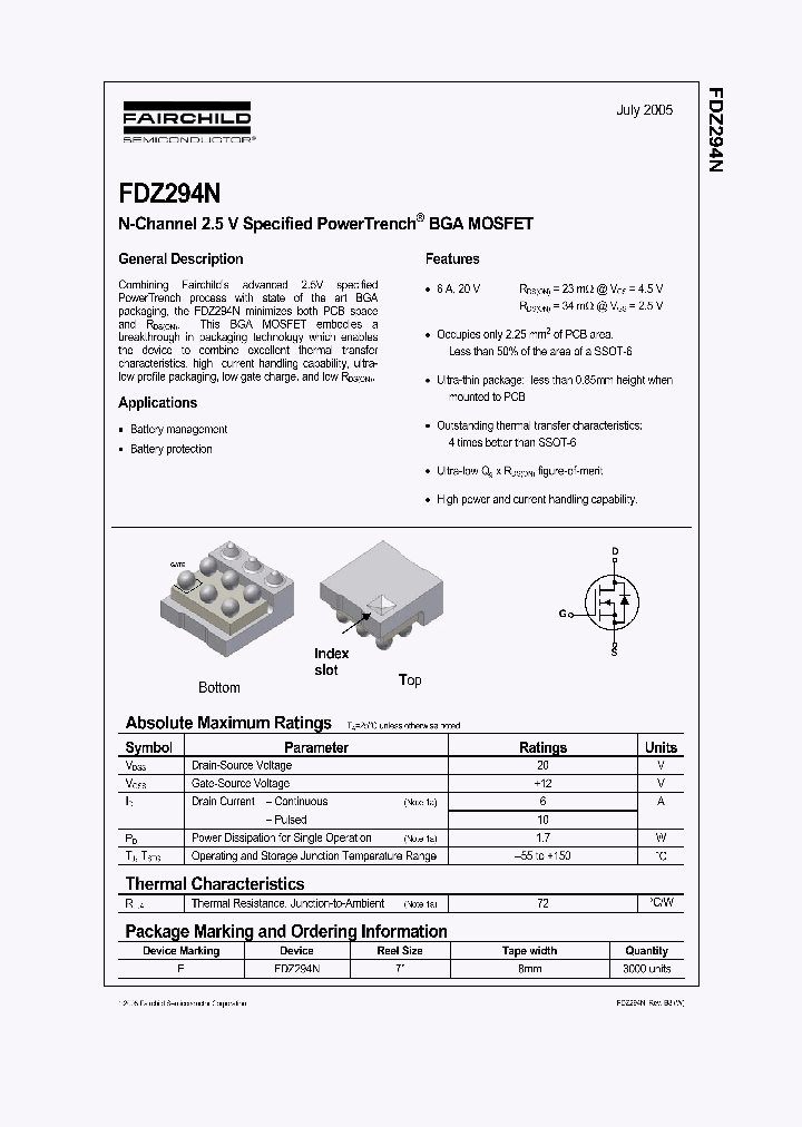 FDZ294N_571278.PDF Datasheet