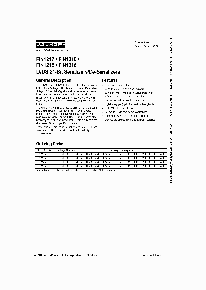 FIN1216MTD_386839.PDF Datasheet