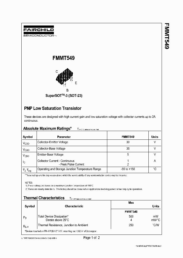 FMMT549_706998.PDF Datasheet
