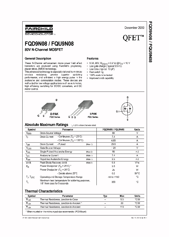 FQU9N08_772621.PDF Datasheet