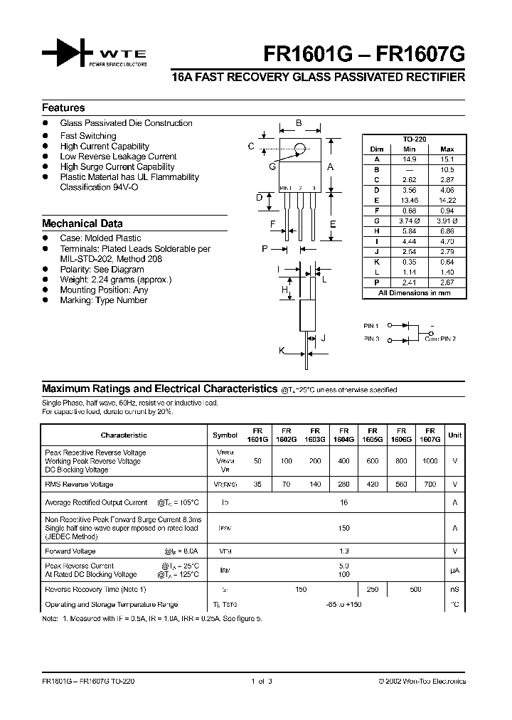 FR1601G_10813.PDF Datasheet