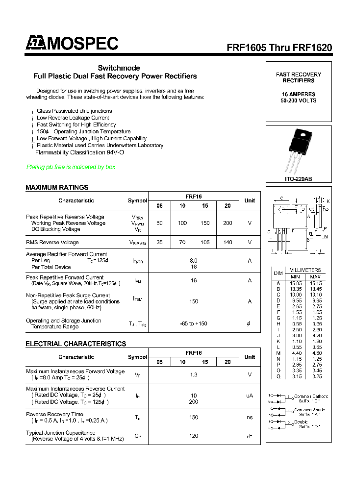 FRF1605_585860.PDF Datasheet