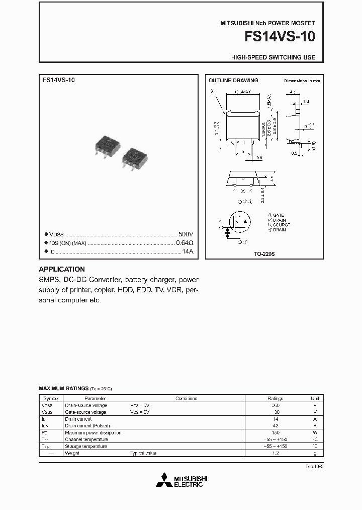 FS14VS-10_775874.PDF Datasheet