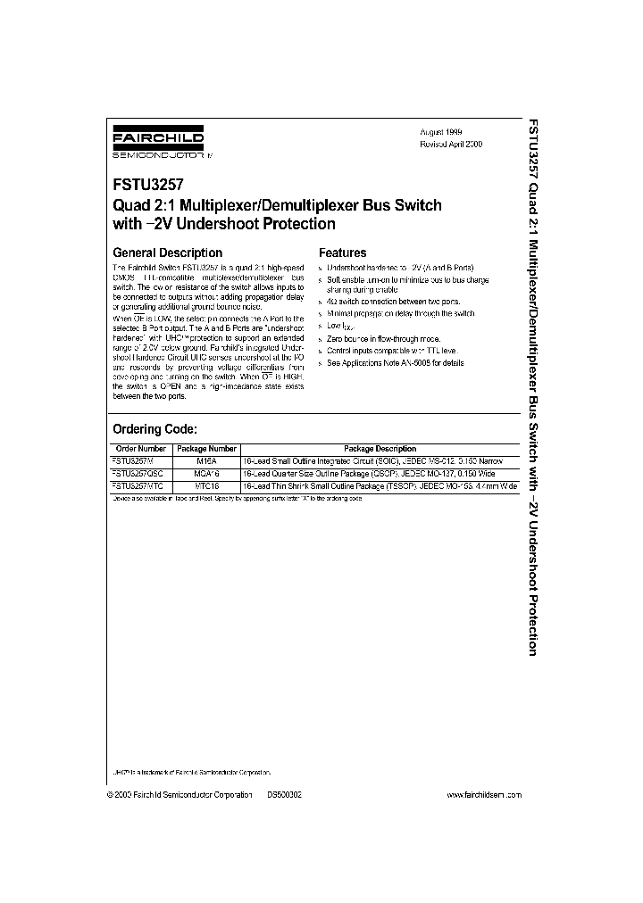 FSTU3257QSC_308441.PDF Datasheet