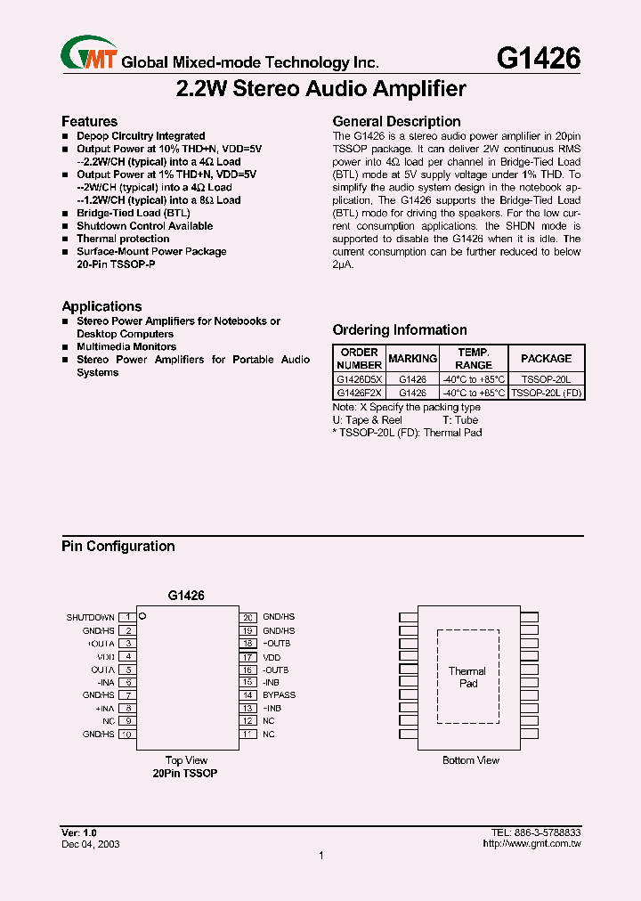 G1426_630039.PDF Datasheet