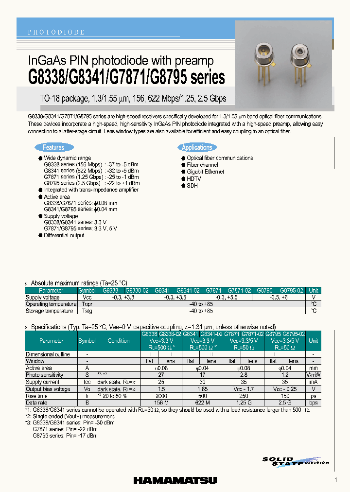 G8338-02_613797.PDF Datasheet