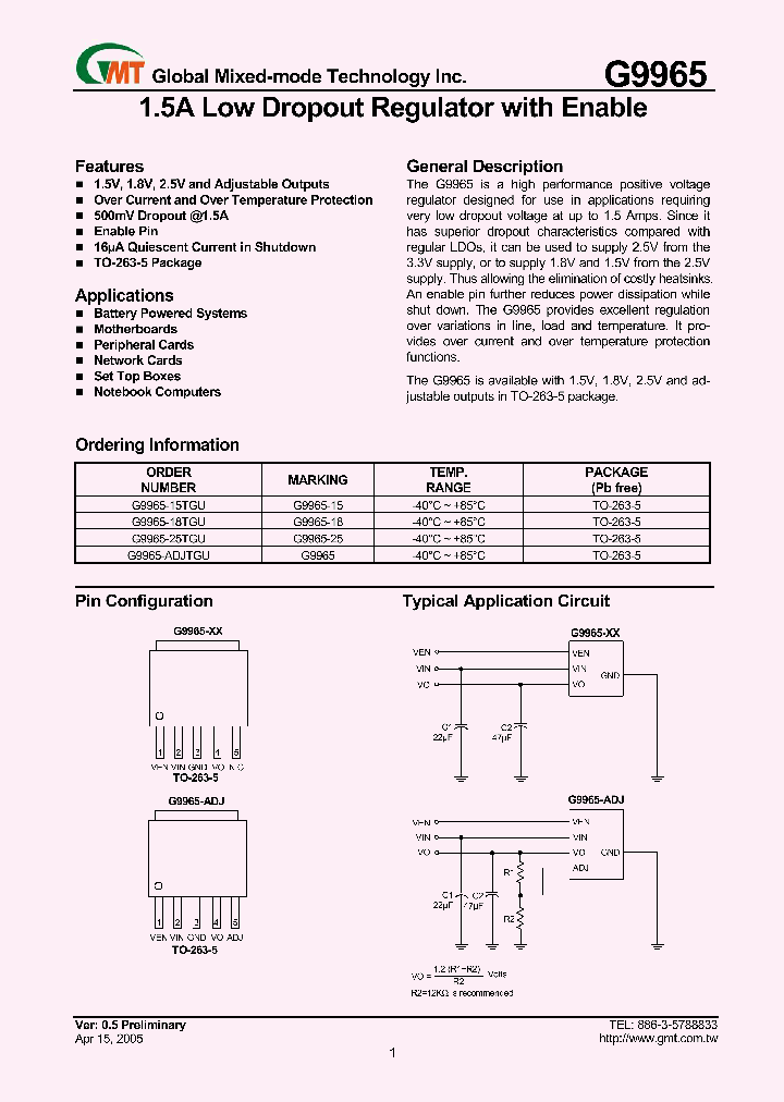 G9965_627319.PDF Datasheet