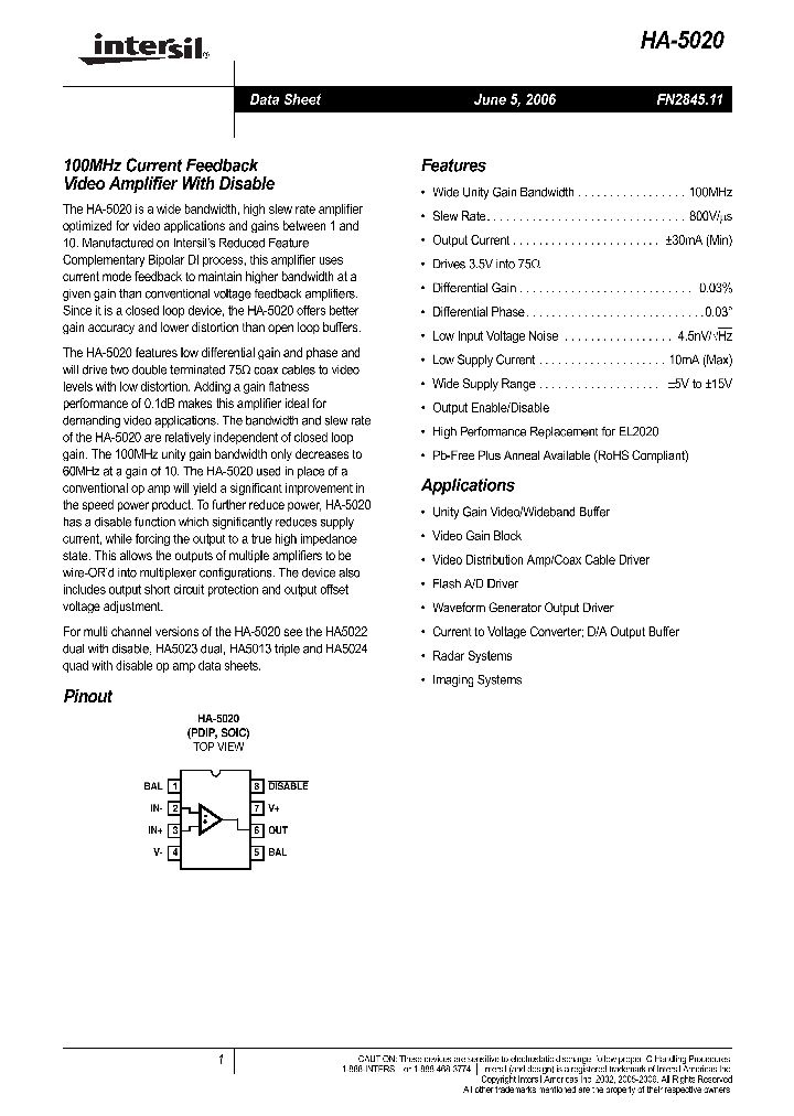 HA3-5020-5Z_595907.PDF Datasheet