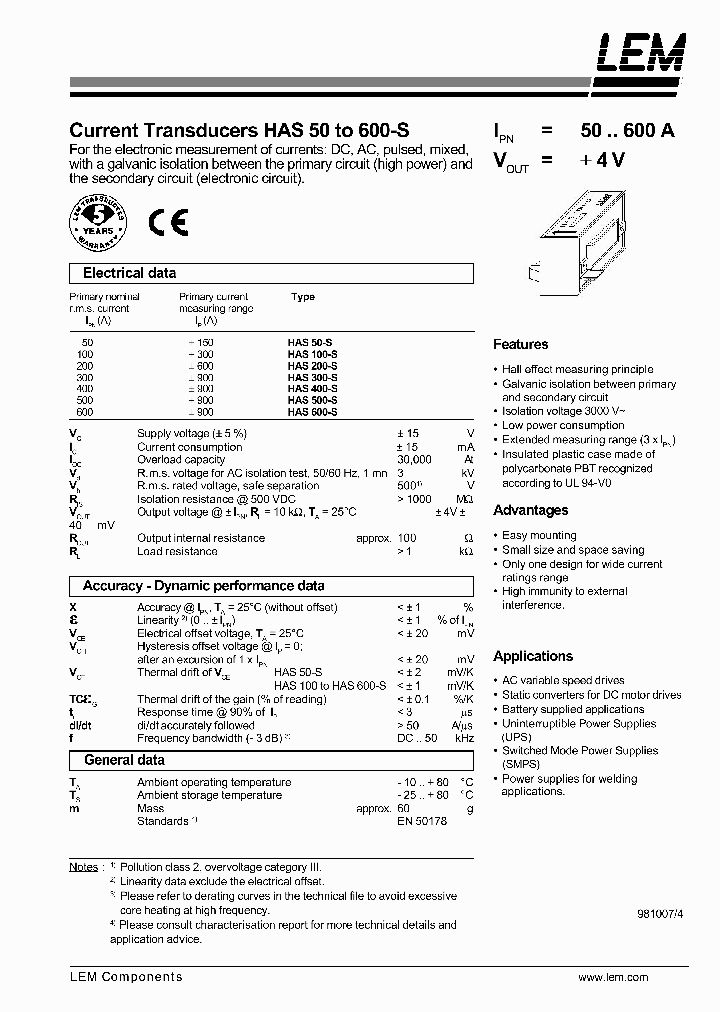 HAS100-S_169709.PDF Datasheet