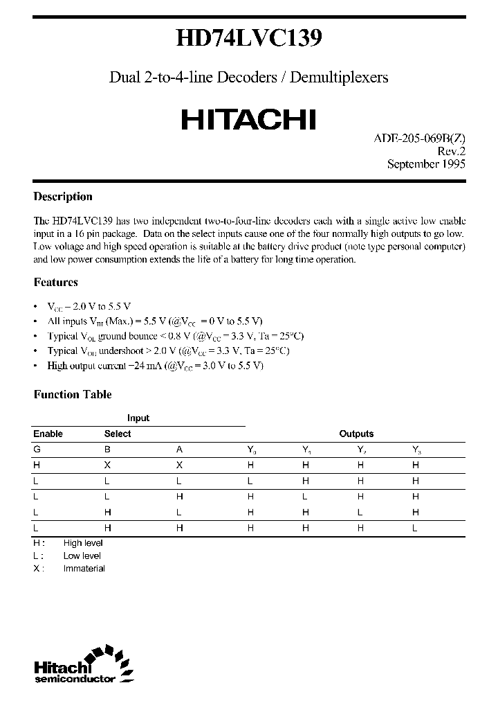 HD74LVC139_725310.PDF Datasheet