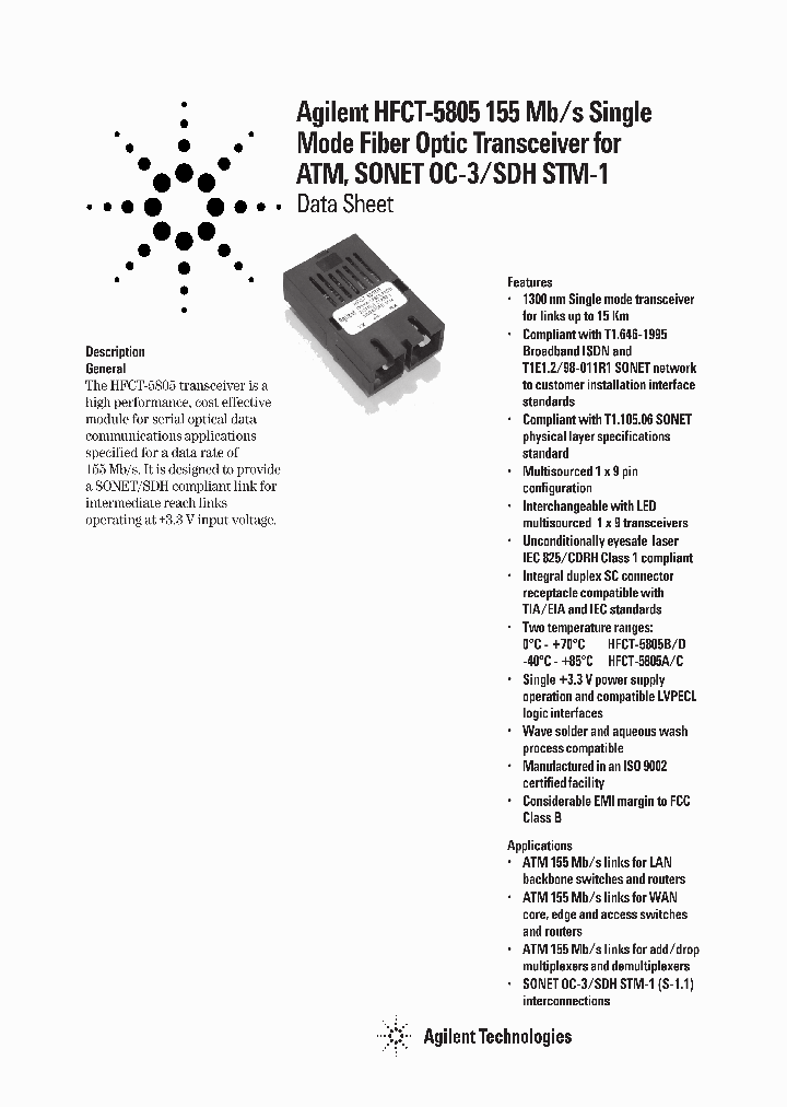 HFCT-5805_564981.PDF Datasheet