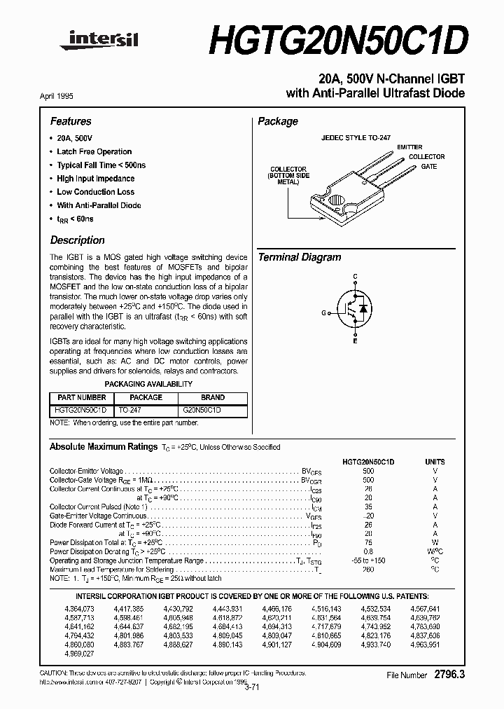 HGTG20N50C1D_636758.PDF Datasheet