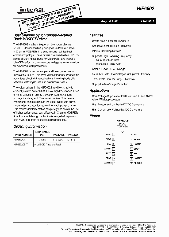 HIP6602CB_467319.PDF Datasheet