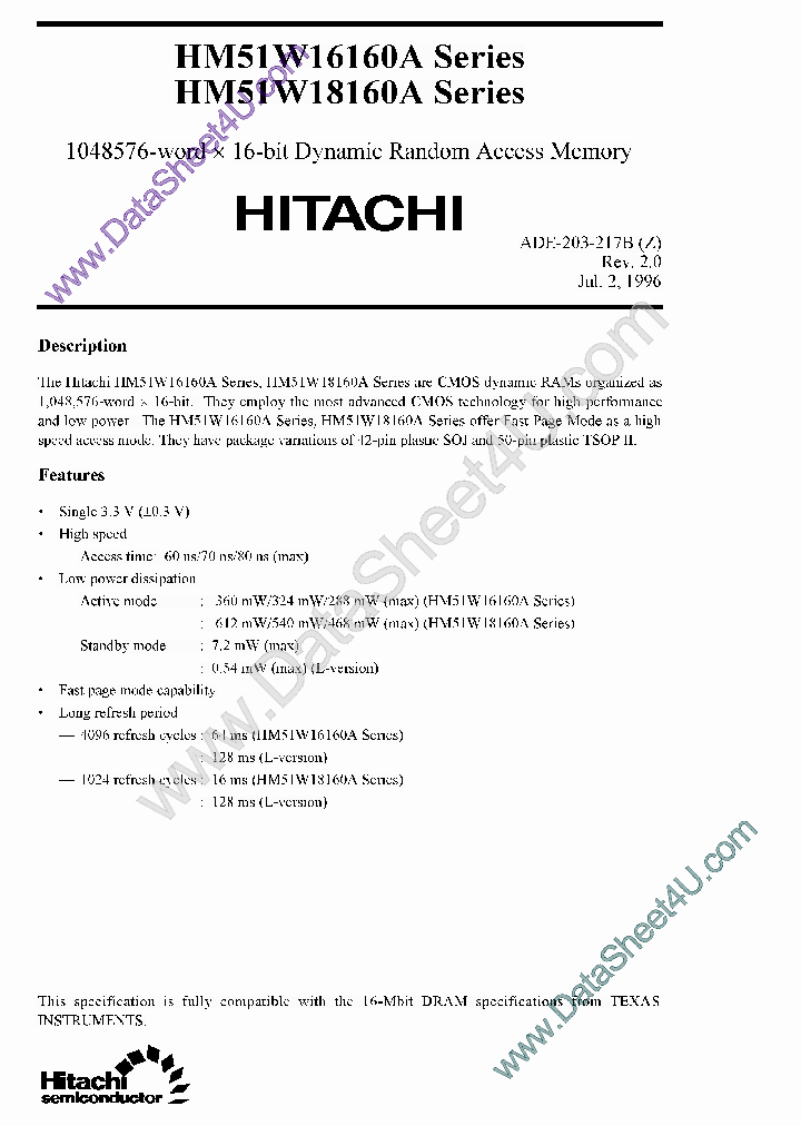 HM51W18160A_569822.PDF Datasheet