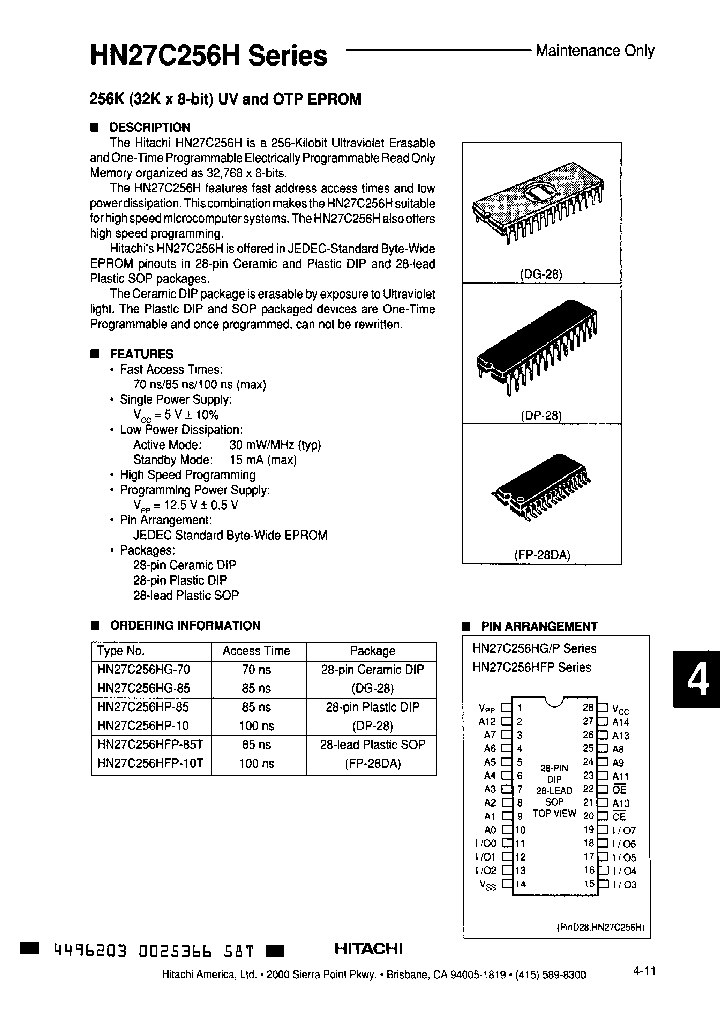 HN27C256H_418492.PDF Datasheet