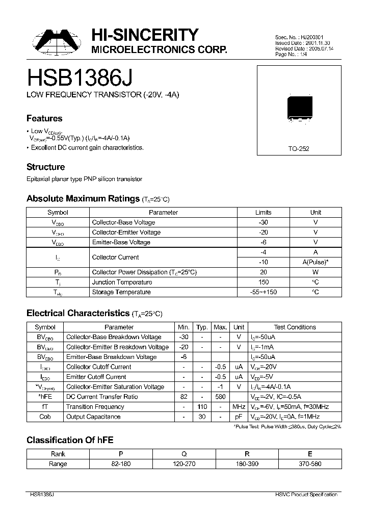 HSB1386J_618404.PDF Datasheet