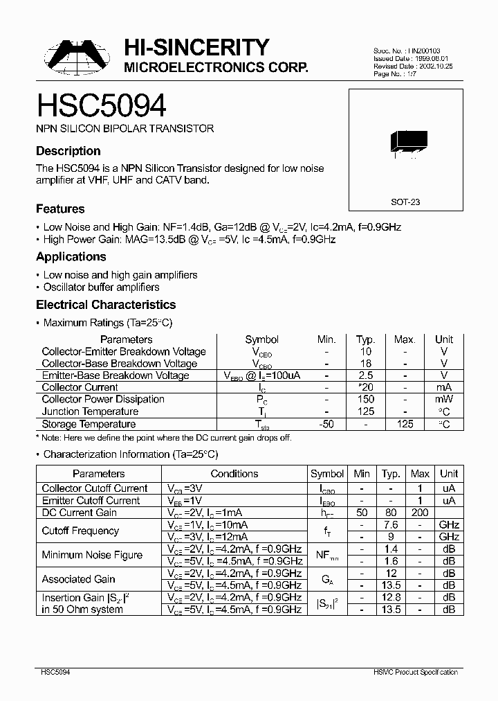 HSC5094_168766.PDF Datasheet