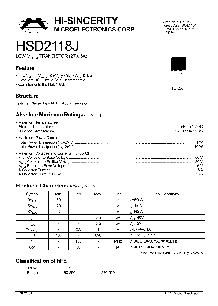 HSD2118J_618400.PDF Datasheet