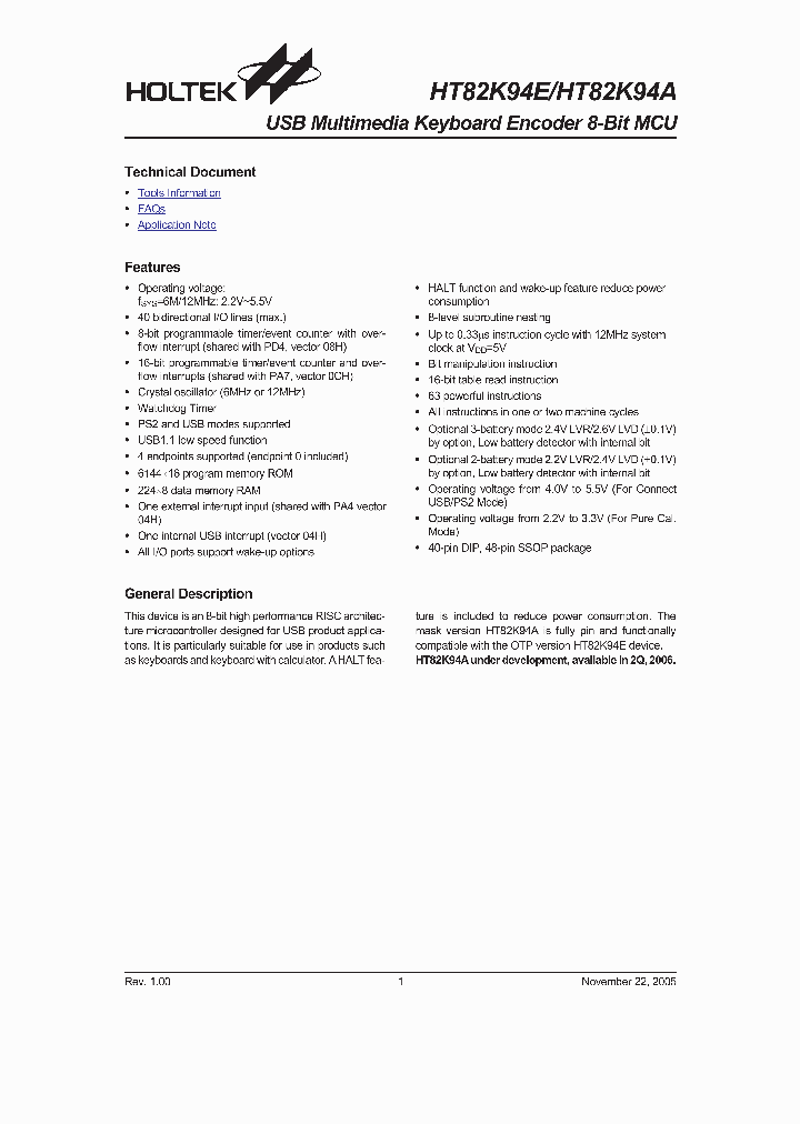 HT82K94A_587880.PDF Datasheet