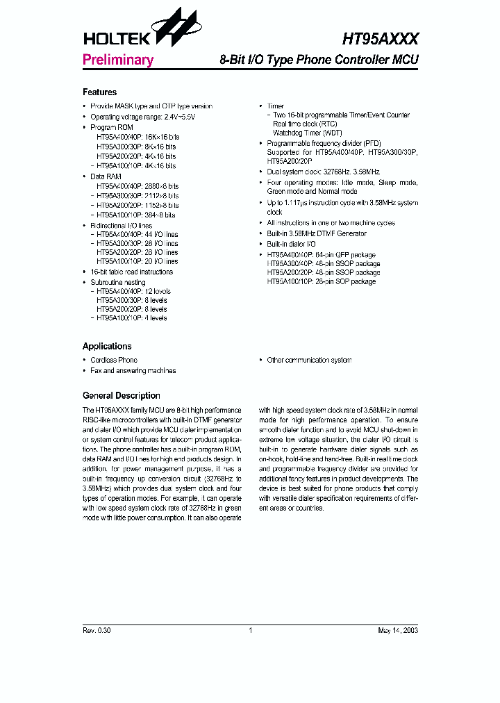 HT95A20P_203774.PDF Datasheet