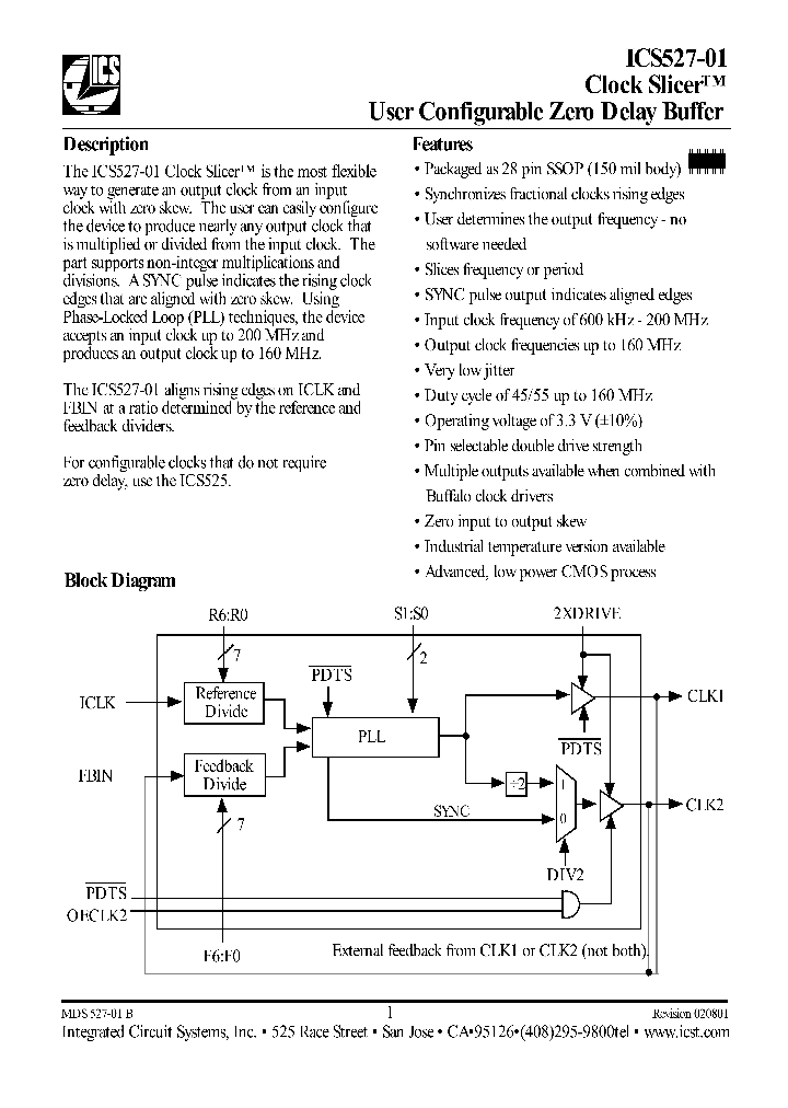 ICS527R-01T_592690.PDF Datasheet