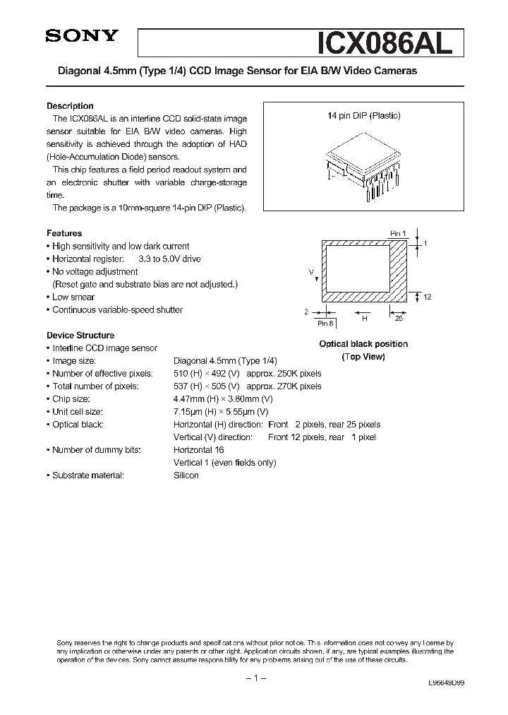ICX086AL_41156.PDF Datasheet