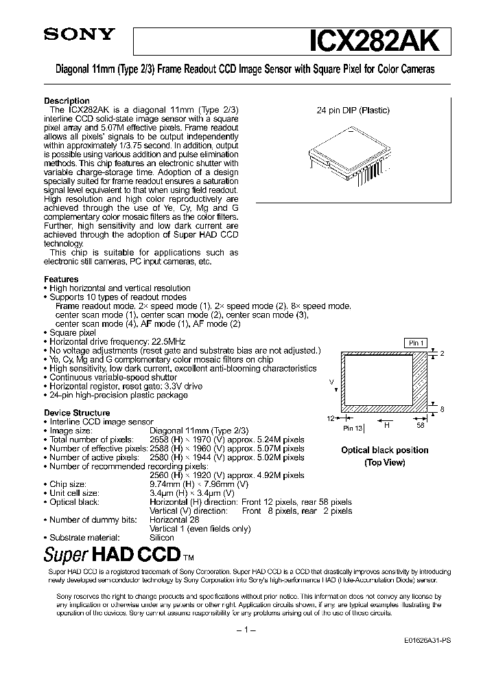 ICX282AK_588720.PDF Datasheet