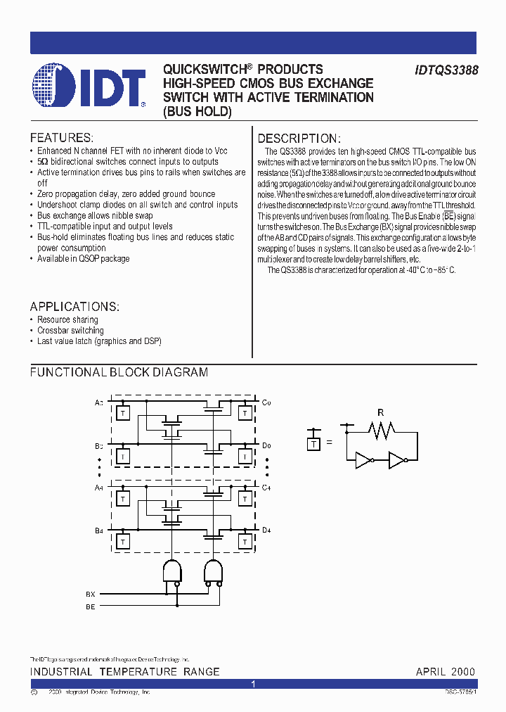 IDTQS3388_575033.PDF Datasheet