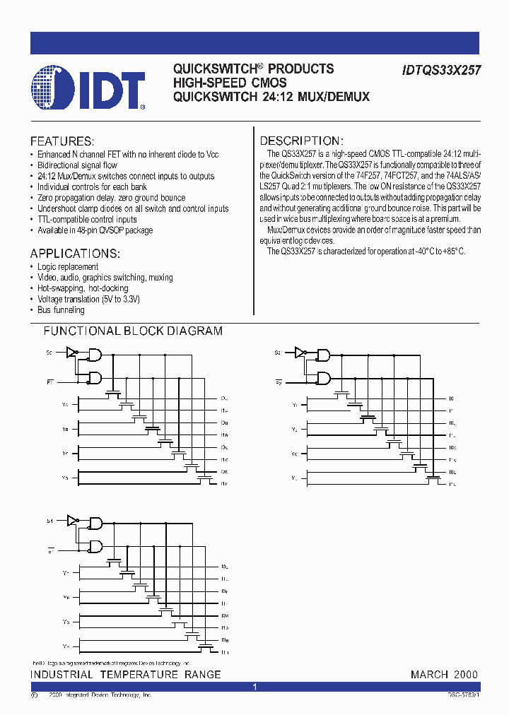 IDTQS33X257Q1_572065.PDF Datasheet