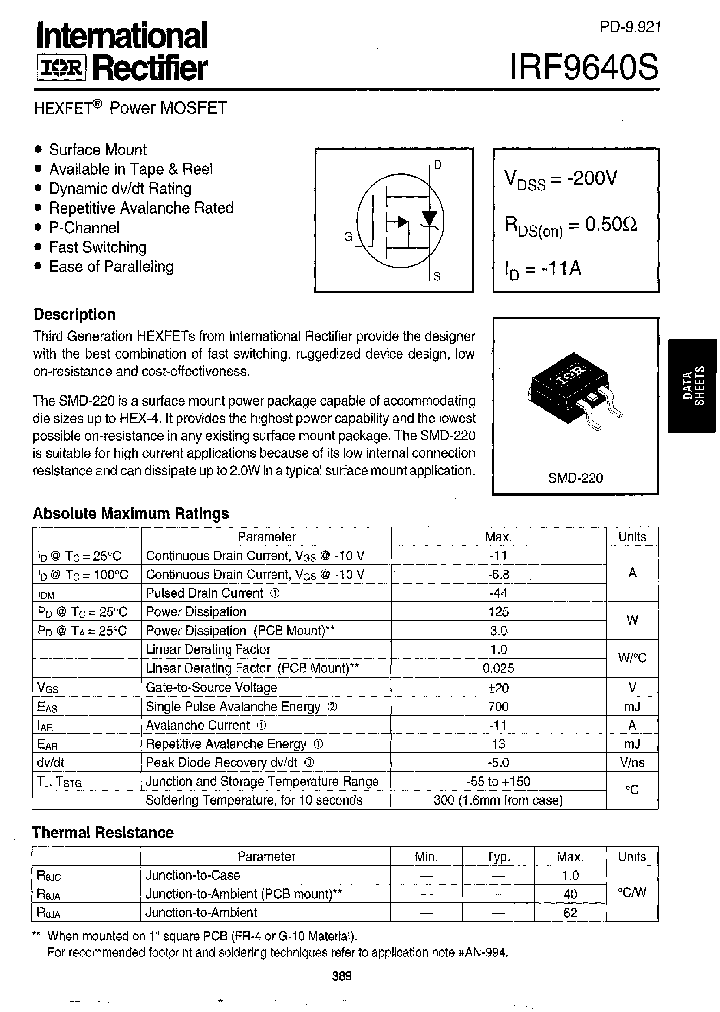 IRF9640S_5948.PDF Datasheet