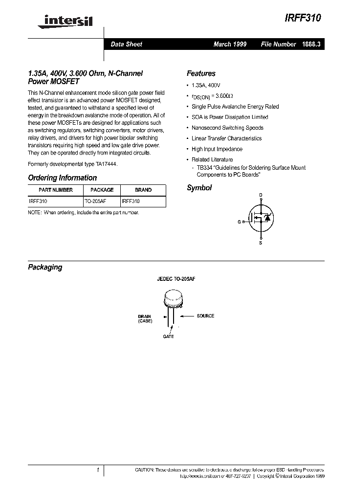 IRFF310_611423.PDF Datasheet