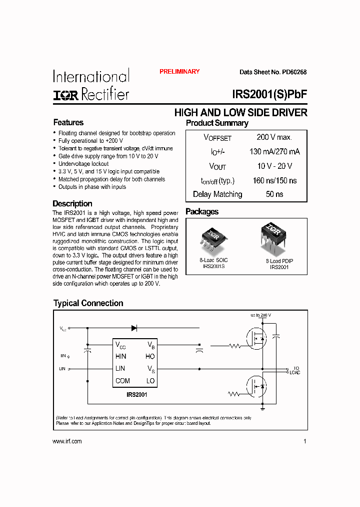 IRS2001PBF_730654.PDF Datasheet