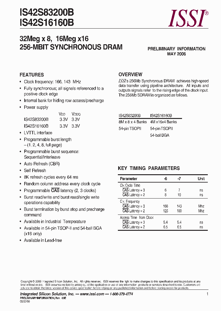 IS42S16160B_567141.PDF Datasheet