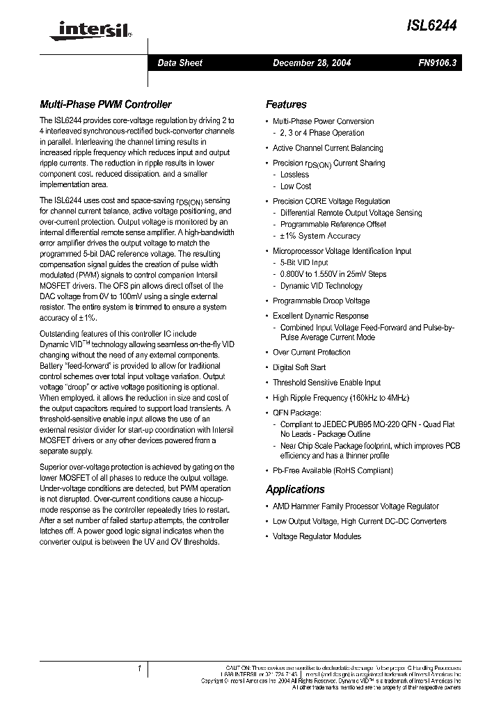 ISL6244_457013.PDF Datasheet