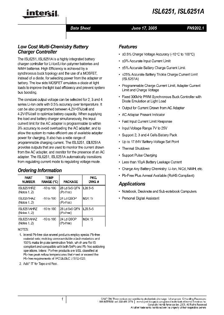 ISL6251AHAZ-T_465997.PDF Datasheet