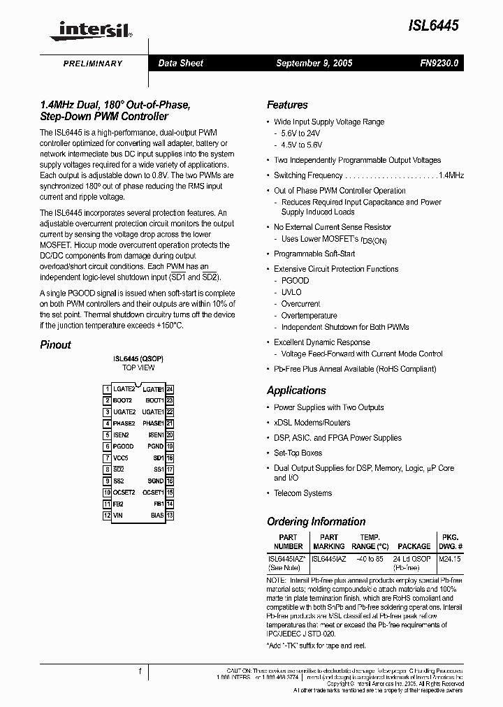 ISL6445IAZ_563978.PDF Datasheet