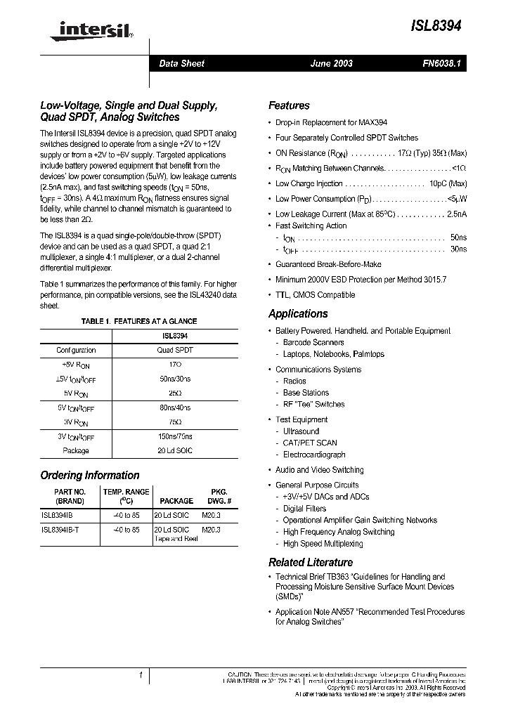 ISL8394_739401.PDF Datasheet