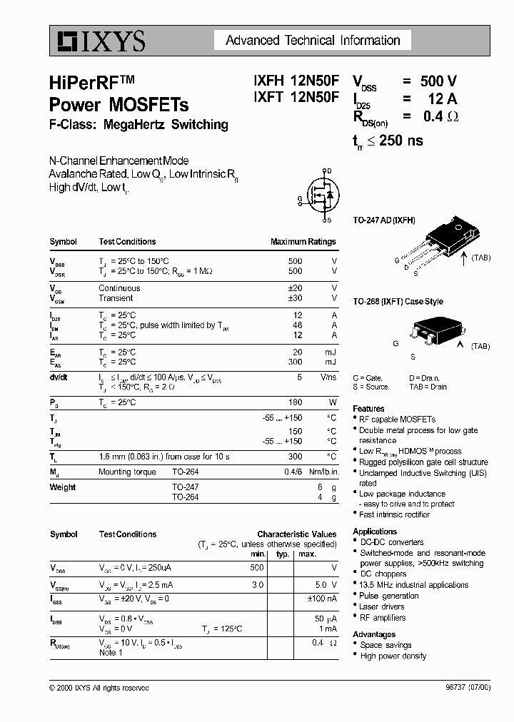 IXFH12N50F_585584.PDF Datasheet