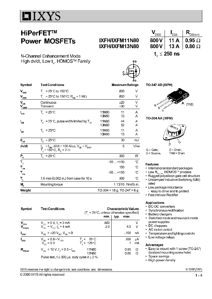IXFH11N80_585579.PDF Datasheet