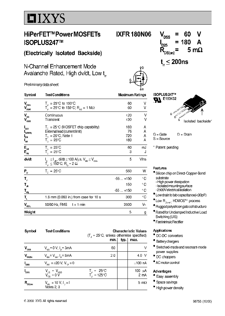 IXFR180N06_755603.PDF Datasheet