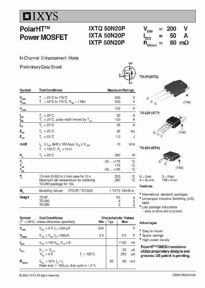 IXTA50N20P_566649.PDF Datasheet