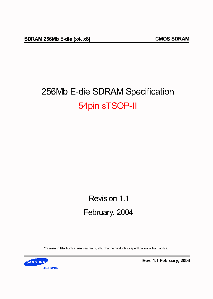K4S560432E-NC75_565215.PDF Datasheet