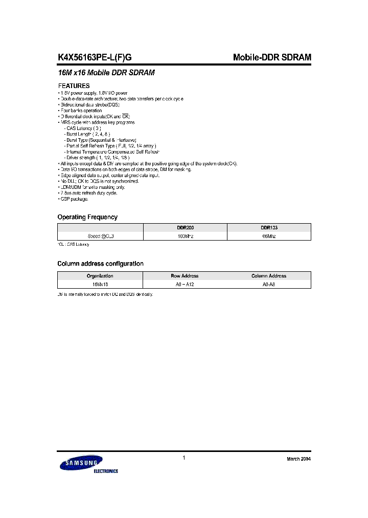 K4X56163PE-LG_559443.PDF Datasheet