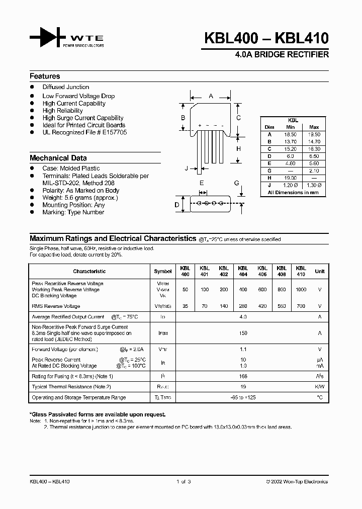 KBL406_154858.PDF Datasheet