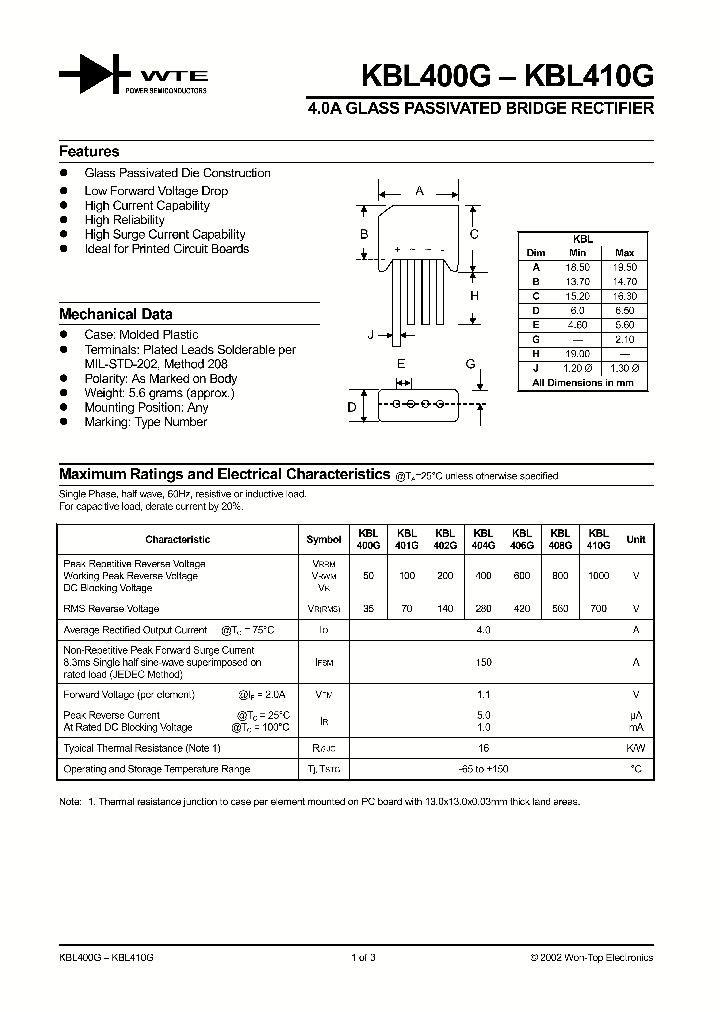 KBL406G_154859.PDF Datasheet