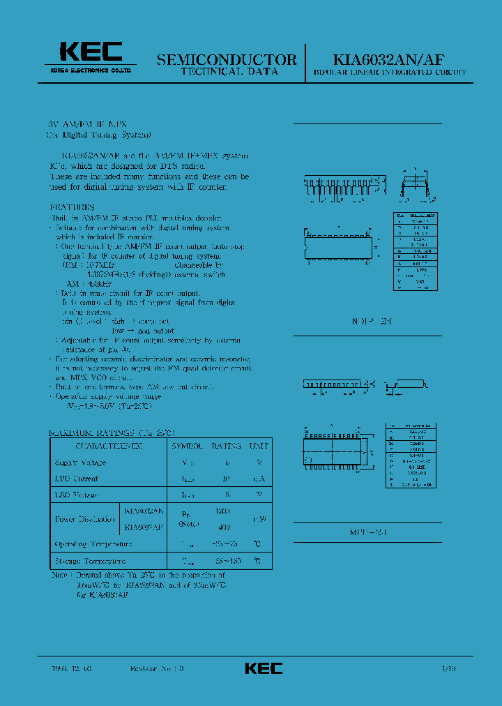 KIA6032AN_593542.PDF Datasheet