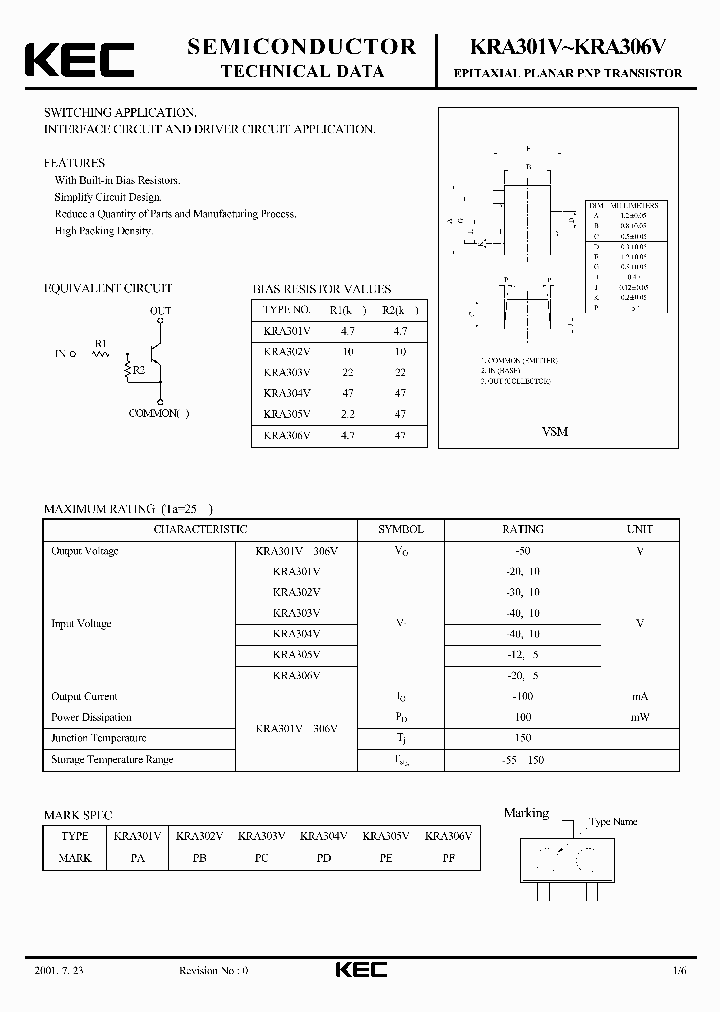 KRA303V_565315.PDF Datasheet