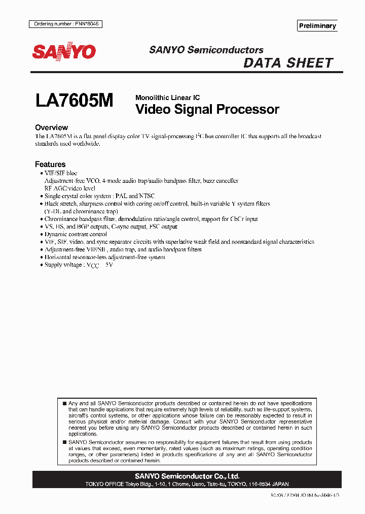 LA7605M_601014.PDF Datasheet