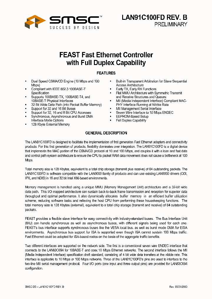 LAN91C100FD_167436.PDF Datasheet